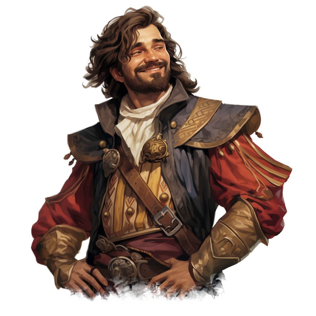 A man in nice clothes with a smirk on his face.